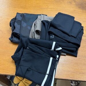 Gap fit lot of 4 Mixed Black Activewear Leggings Bundle